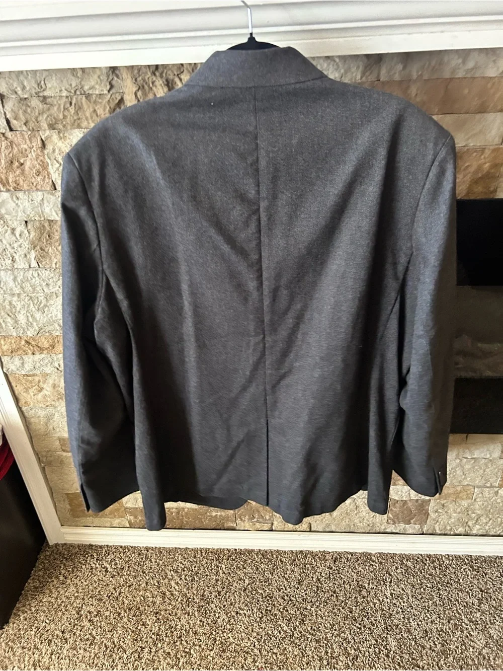 Men's Charcoal Gray Banana Republic 100% Cotton-Blazer - Modern Preppy